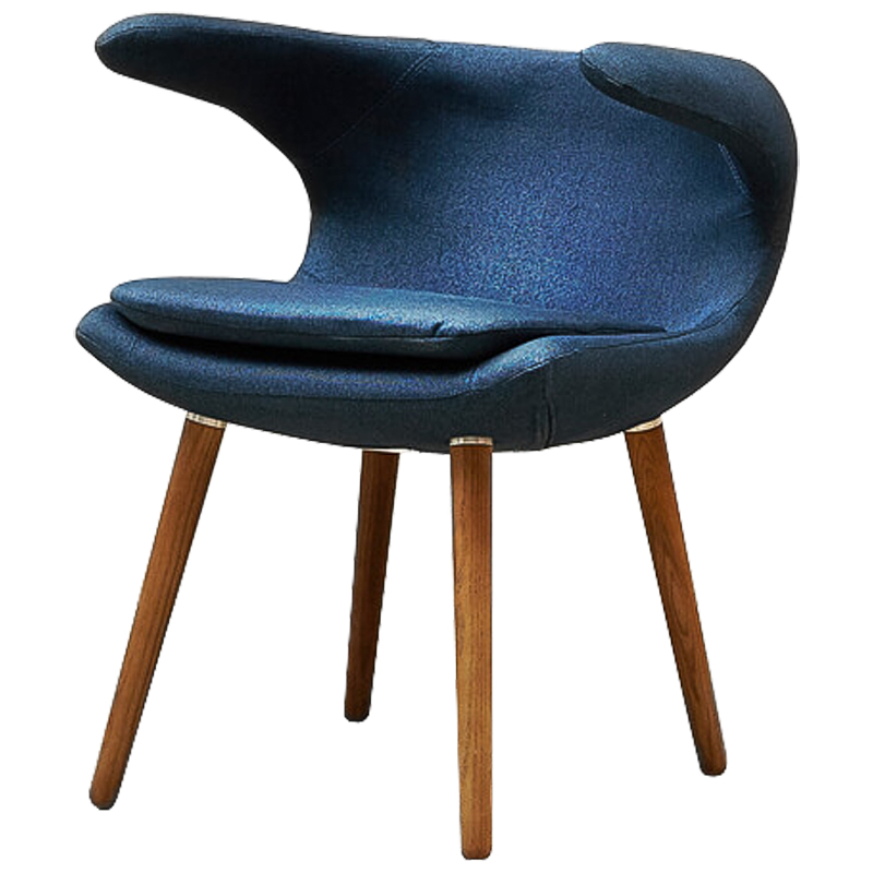 Стул Roidh Stool blue Синий Коричневый Стул Roidh Stool blue Синий Коричневый в Рязани | Loft Concept