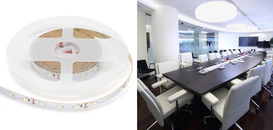 Светодиодная лента 9,6W/m 60LED/m 2835SMD холодный белый Светодиодная лента 9,6W/m 60LED/m 2835SMD холодный белый - Loft-Concept в Рязани