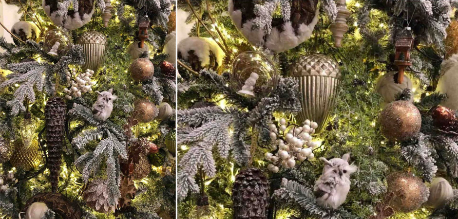 Ель Дизайнерская Украшенная Декором Christmas tree Premium Winter Night Ель Дизайнерская Украшенная Декором Christmas tree Premium Winter Night - Loft-Concept в Рязани