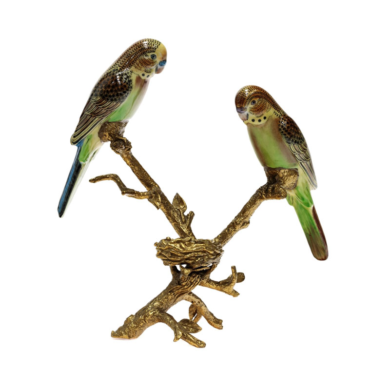 Статуэтка Duo of Parrots Мульти Статуэтка Duo of Parrots Мульти в Рязани | Loft Concept