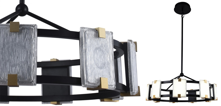 Люстра Rectangular Glass Plafon D68 Люстра Rectangular Glass Plafon D68 - Loft-Concept в Рязани