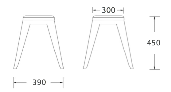 Кухонный стул Tolix Kitchen Stool 45 Кухонный стул Tolix Kitchen Stool 45 в Рязани