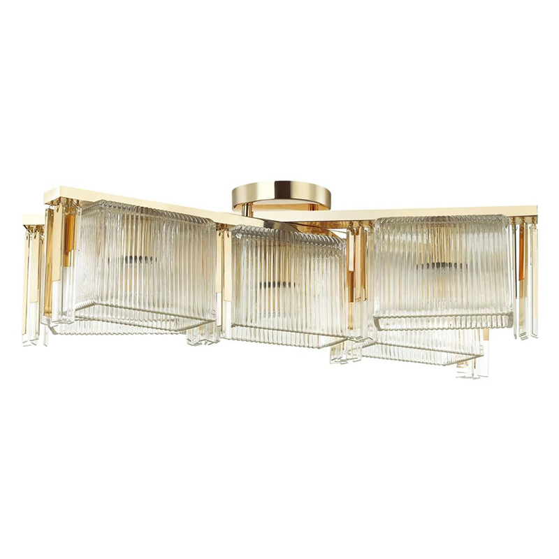Люстра Madelen Gold Chandelier 5 Глянцевое золото Прозрачный (Transparent) Люстра Madelen Gold Chandelier 5 Глянцевое золото Прозрачный (Transparent) в Рязани | Loft Concept