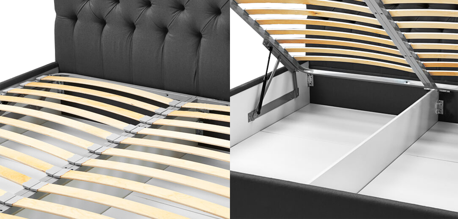 Кровать Gray Capitone Bed Кровать Gray Capitone Bed - Loft-Concept в Рязани