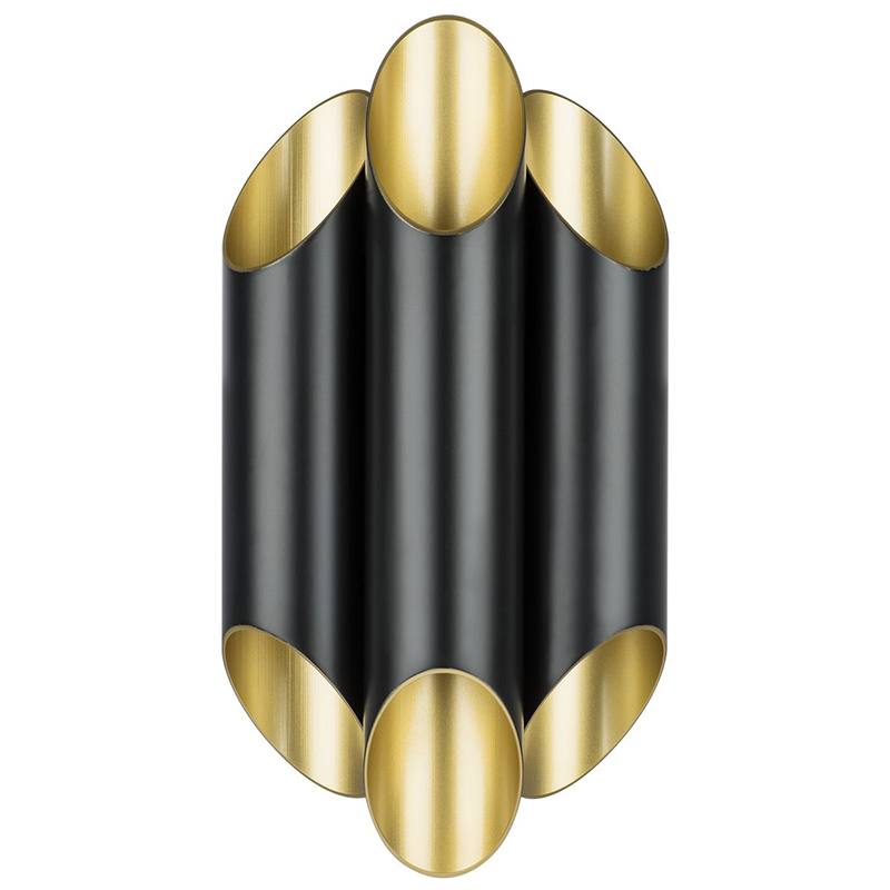 Бра Garbi Trio Black Pipe Organ Sconce Черный Золотой Бра Garbi Trio Black Pipe Organ Sconce Черный Золотой в Рязани | Loft Concept