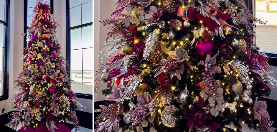 Дизайнерская Елка Премиум украшенная Лиловым Декором Christmas Tree Lilac Premium Дизайнерская Елка Премиум украшенная Лиловым Декором Christmas Tree Lilac Premium - Loft-Concept в Рязани