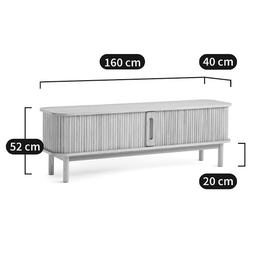 ТВ-тумба с двумя раздвижными дверцами Toinette Light TV Stand ТВ-тумба с двумя раздвижными дверцами Toinette Light TV Stand в Рязани