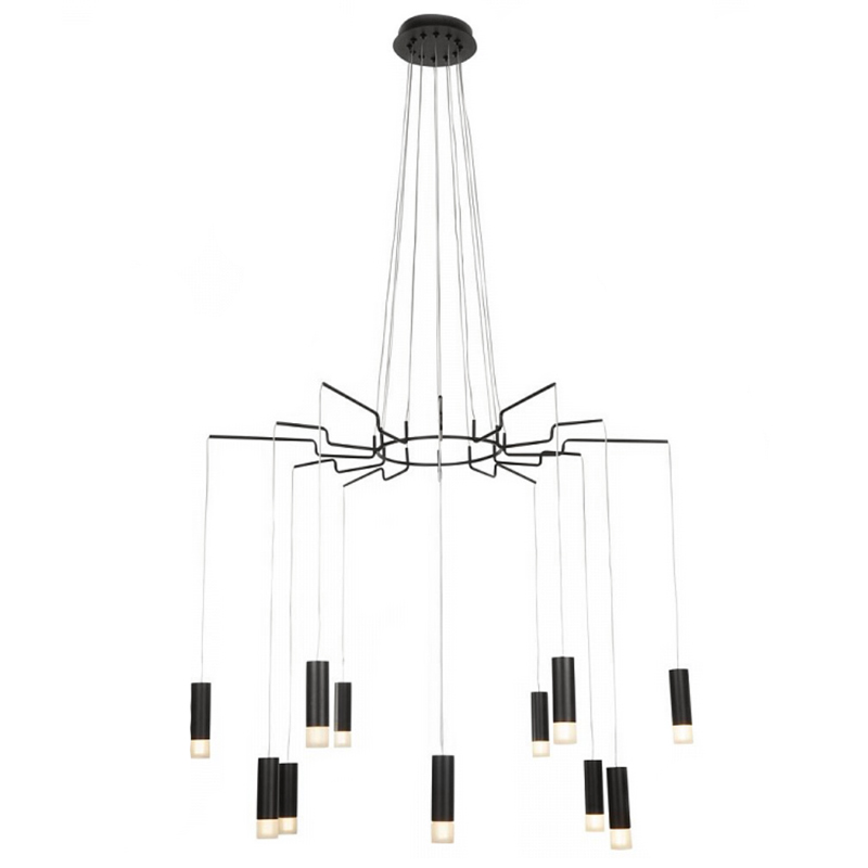 Wireflow LED Black Suspension lam 12 патронов Черный Wireflow LED Black Suspension lam 12 патронов Черный в Рязани | Loft Concept
