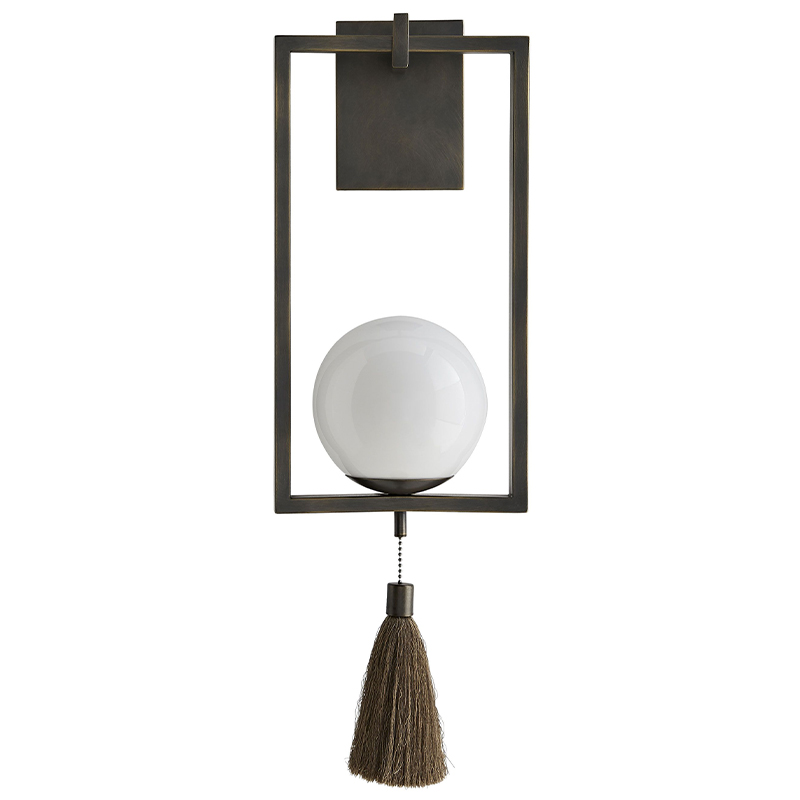 Бра TRAPEZE SCONCE Белый Черный в Рязани | Loft Concept 