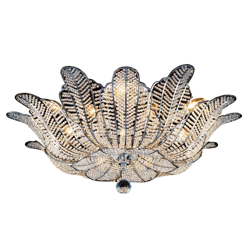 Потолочная люстра Franseza Chandelier chrome Хром Прозрачный (Transparent) Серебряный Потолочная люстра Franseza Chandelier chrome Хром Прозрачный (Transparent) Серебряный в Рязани | Loft Concept