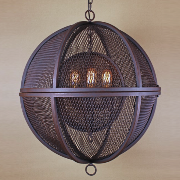 Люстра Double Sphere Pendant Коричневый Люстра Double Sphere Pendant Коричневый в Рязани | Loft Concept