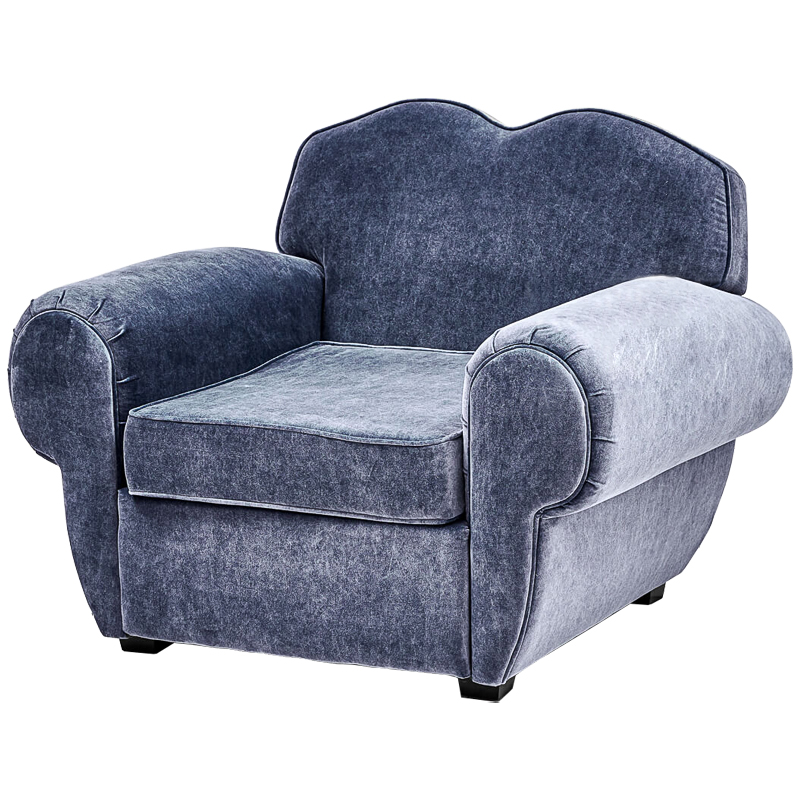 Кресло Braganza Chair Dusty Blueberry Сапфирово-синий Кресло Braganza Chair Dusty Blueberry Сапфирово-синий в Рязани | Loft Concept