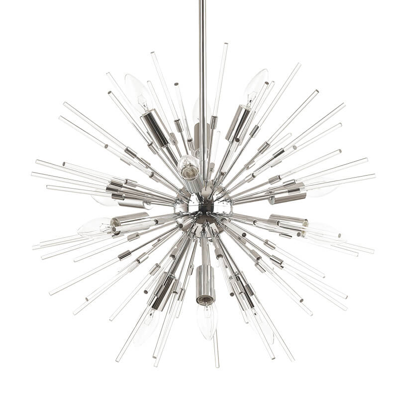 Люстра Welund Sputnik Chandelier chromium Хром Прозрачный Люстра Welund Sputnik Chandelier chromium Хром Прозрачный в Рязани | Loft Concept