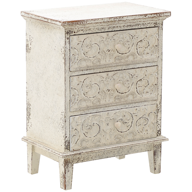 Тумба Senchia Provence Nightstand Молочный Тумба Senchia Provence Nightstand Молочный в Рязани | Loft Concept