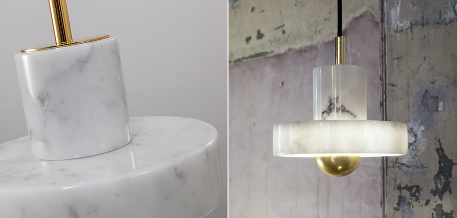 Подвесной светильник Tom Dixon Stone Pendant White Подвесной светильник Tom Dixon Stone Pendant White - Loft-Concept в Рязани