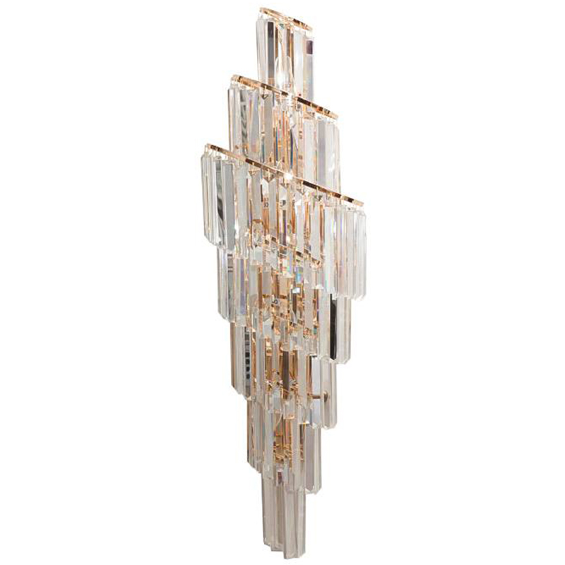 Бра Odeon Cascade Wall Lamp Right Прозрачный Золотой Бра Odeon Cascade Wall Lamp Right Прозрачный Золотой в Рязани | Loft Concept