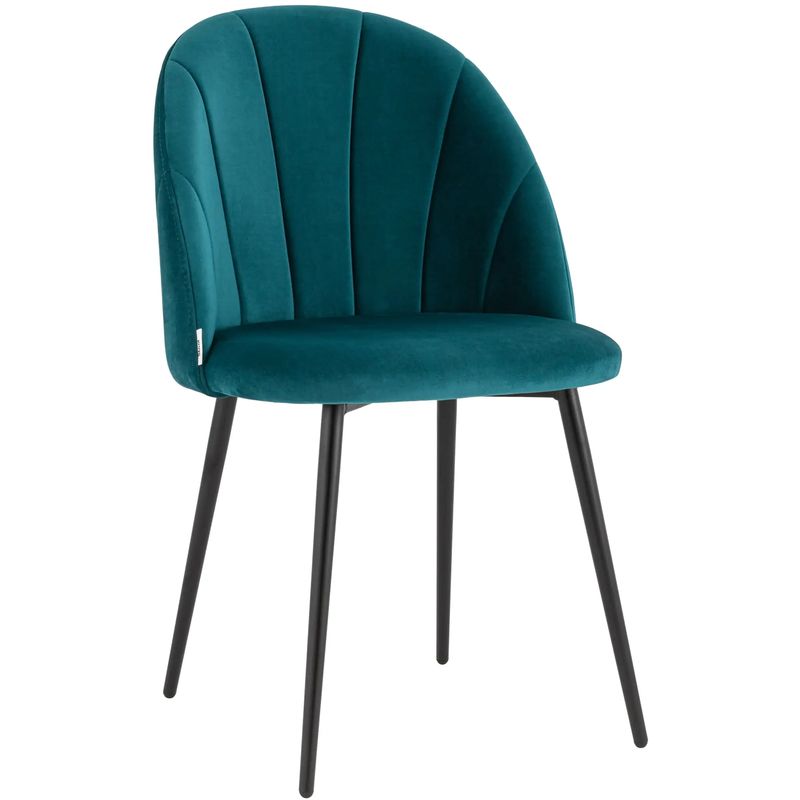 Стул Balsari S Chair Темно-Бирюзовый Велюр Бирюзовый Черный Стул Balsari S Chair Темно-Бирюзовый Велюр Бирюзовый Черный в Рязани | Loft Concept