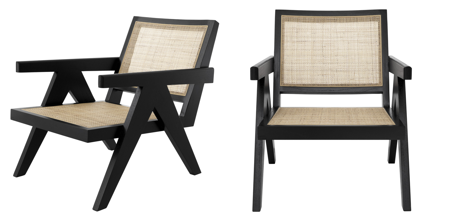 Кресло Eichholtz Chair Aristide black - фото