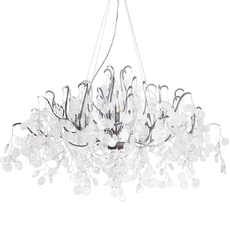 Люстра FAIRYTREE Chandelier Silver 100 Серебряный Прозрачное Стекло Люстра FAIRYTREE Chandelier Silver 100 Серебряный Прозрачное Стекло в Рязани | Loft Concept