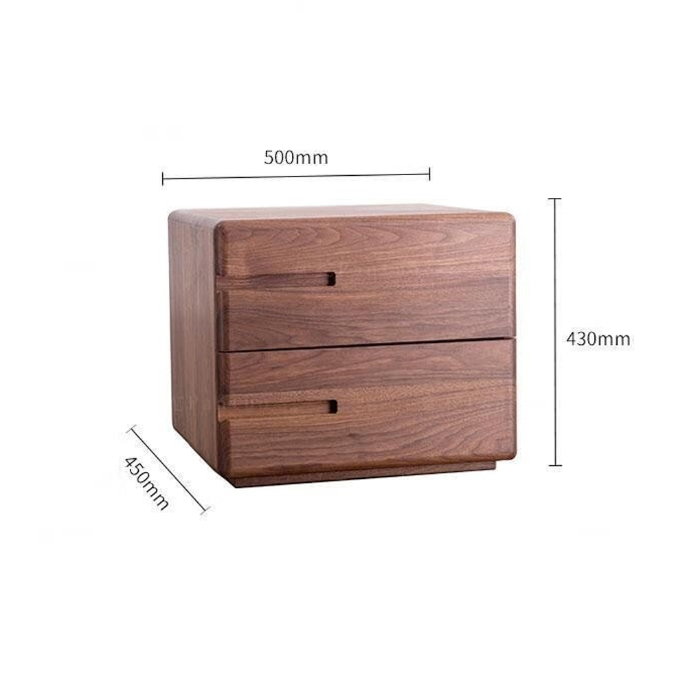 Прикроватный столик деревянный с 2-мя ящиками Moon Walnut Furniture Прикроватный столик деревянный с 2-мя ящиками Moon Walnut Furniture в Рязани