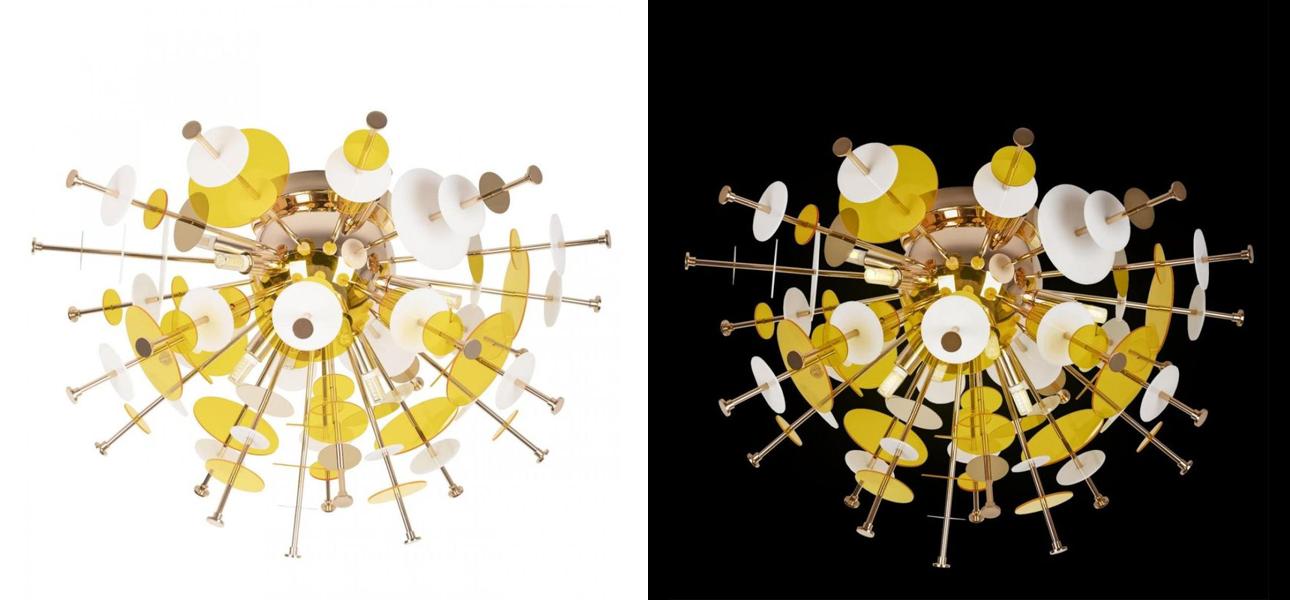 Потолочный светильник Dandelion Yellow диаметр 60 - фото №1