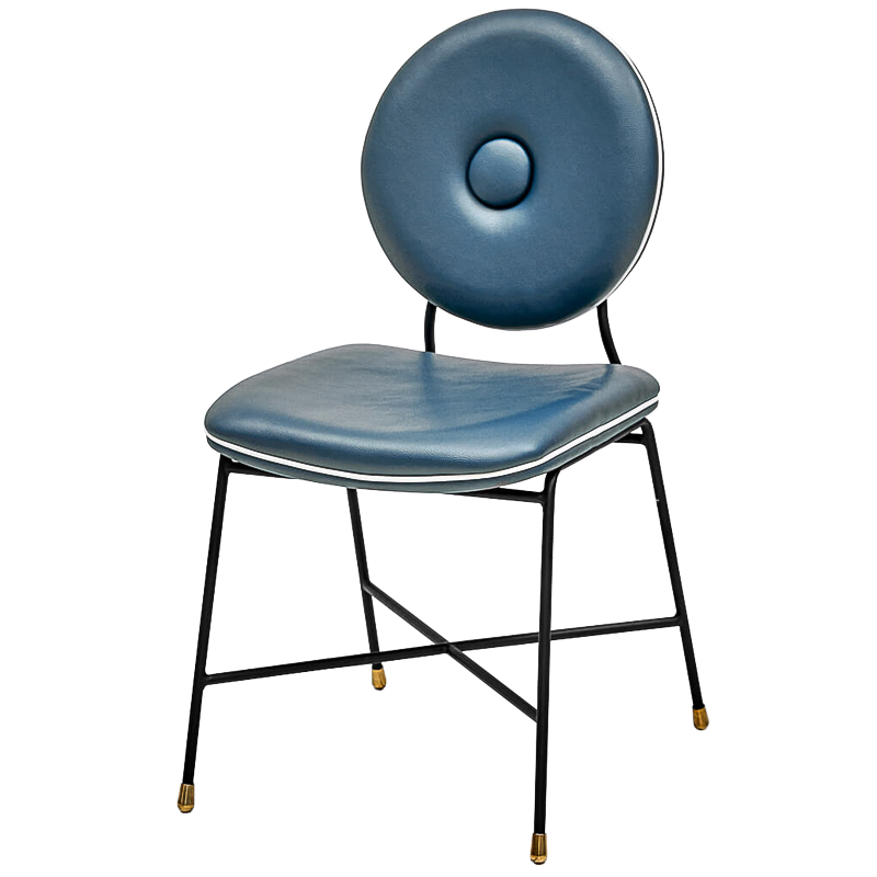 Стул Oliver Chair Черный Синий Стул Oliver Chair Черный Синий в Рязани | Loft Concept