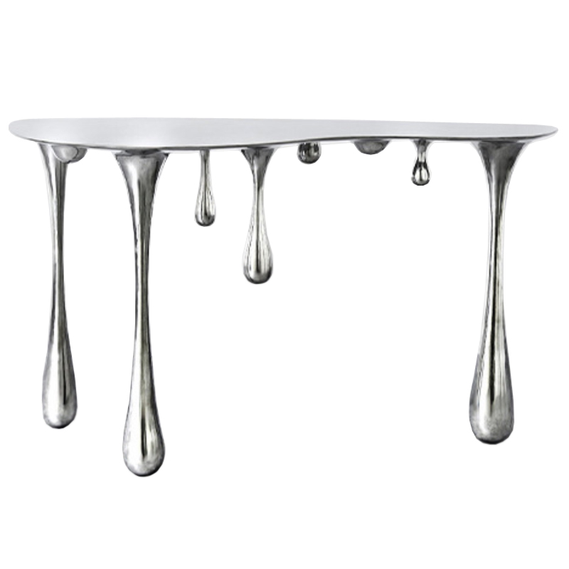 Дизайнерская Консоль Melting Silver Console Zhipeng Tan Серебряный Дизайнерская Консоль Melting Silver Console Zhipeng Tan Серебряный в Рязани | Loft Concept