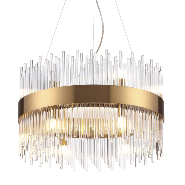 Люстра Nembus Chandelier Gold Circle Бронза Люстра Nembus Chandelier Gold Circle Бронза в Рязани | Loft Concept