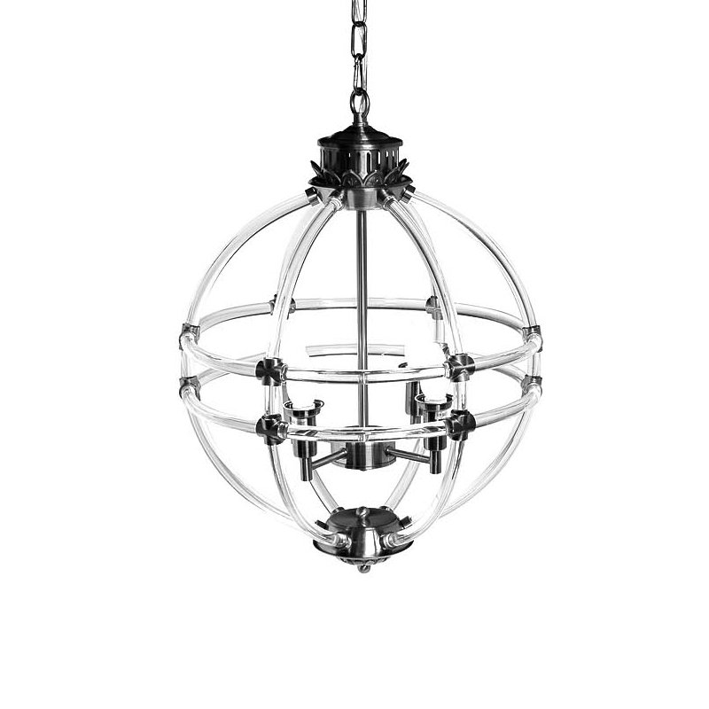 Люстра Eichholtz Chandelier Impero Silver Никель Прозрачный Люстра Eichholtz Chandelier Impero Silver Никель Прозрачный в Рязани | Loft Concept