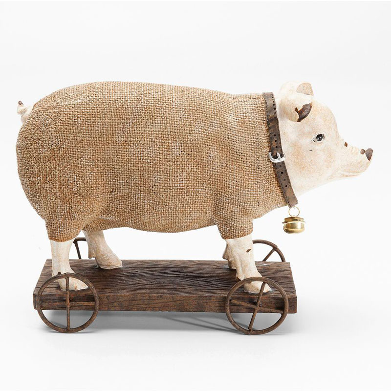 Статуэтка поросенок Brown pig Коричневый ivory ( слоновая кость ) Статуэтка поросенок Brown pig Коричневый ivory ( слоновая кость ) в Рязани | Loft Concept