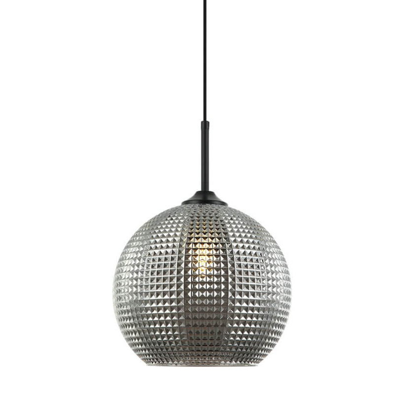 Подвесной светильник Crystal Galaxy Ball chrome glass Черный Серый Подвесной светильник Crystal Galaxy Ball chrome glass Черный Серый в Рязани | Loft Concept