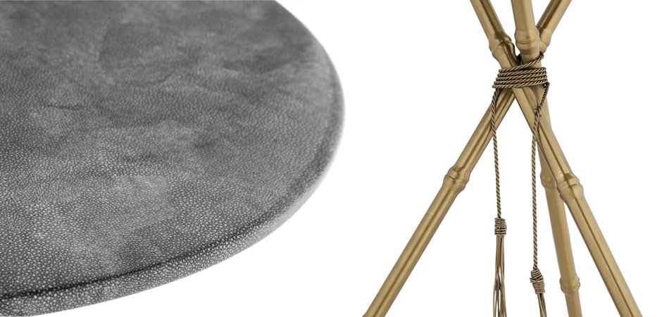 Приставной стол Stingray Skin Triangles Приставной стол Stingray Skin Triangles - Loft-Concept в Рязани