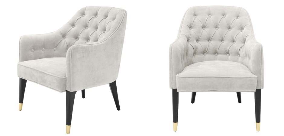 Кресло Eichholtz Chair Cyrus Sand Кресло Eichholtz Chair Cyrus Sand - Loft-Concept в Рязани