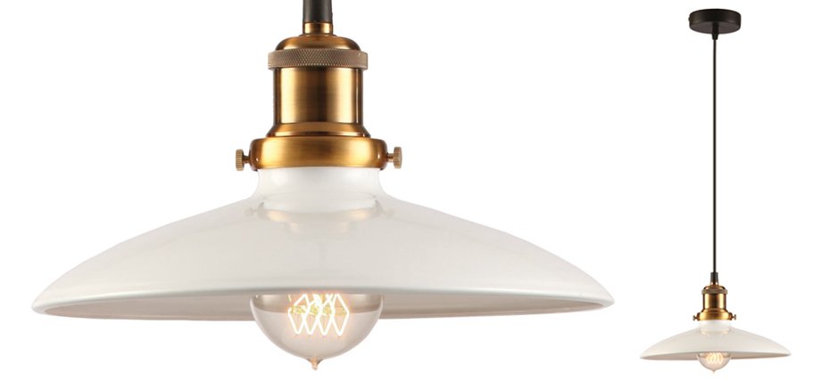 Подвесной светильник Loft Industrial White Bronze Подвесной светильник Loft Industrial White Bronze - Loft-Concept в Рязани