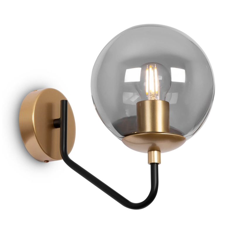 Бра Benigno Sconce Золотой Прозрачный (Transparent) Черный Бра Benigno Sconce Золотой Прозрачный (Transparent) Черный в Рязани | Loft Concept