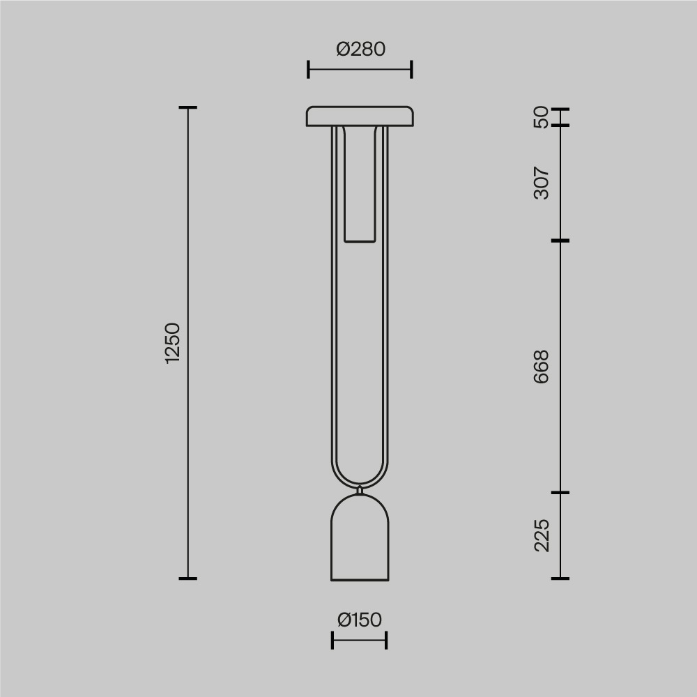 Напольный торшер светодионый Ikebana 3000К 24Вт в Рязани