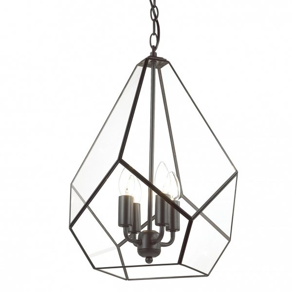 Люстра Geometry Glass Light Pendant Transparent 4 Прозрачный Люстра Geometry Glass Light Pendant Transparent 4 Прозрачный в Рязани | Loft Concept