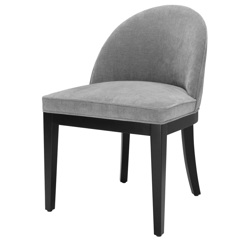 Стул Eichholtz Dining Chair Fallon grey Серый Черный Стул Eichholtz Dining Chair Fallon grey Серый Черный в Рязани | Loft Concept