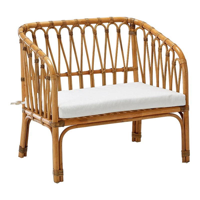 Диван детский из ротанга Wicker Baby Sofa Бежевый в Рязани | Loft Concept 