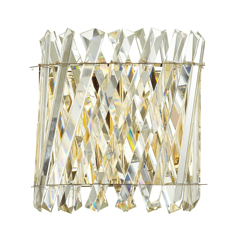 Бра Crystal Crossed Stripes Gold Золотой Бра Crystal Crossed Stripes Gold Золотой в Рязани | Loft Concept