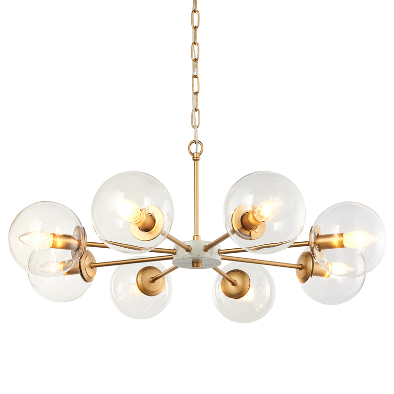 Люстра Monique Chandelier 78 Золотой Белый Прозрачный в Рязани | Loft Concept 