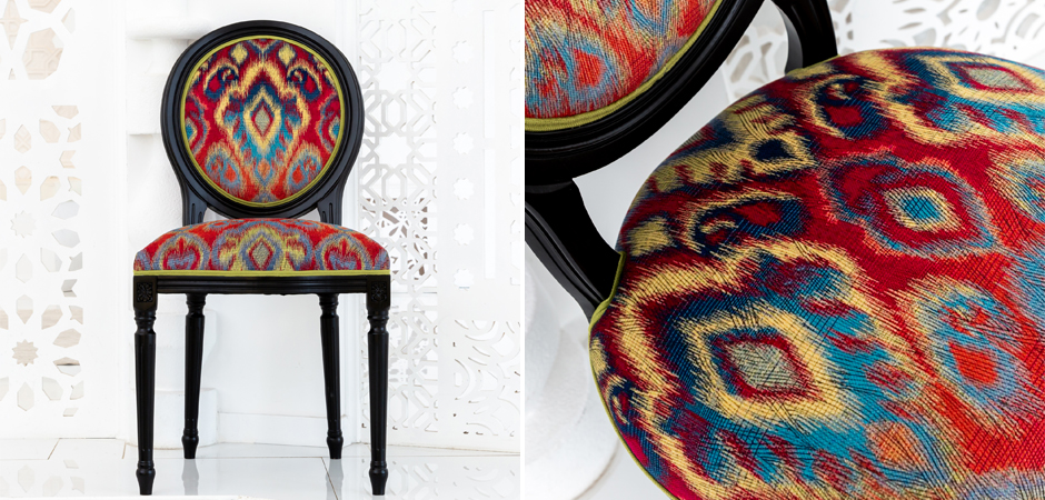 Стул Ikat Pattern Черный Стул Ikat Pattern Черный - Loft-Concept в Рязани