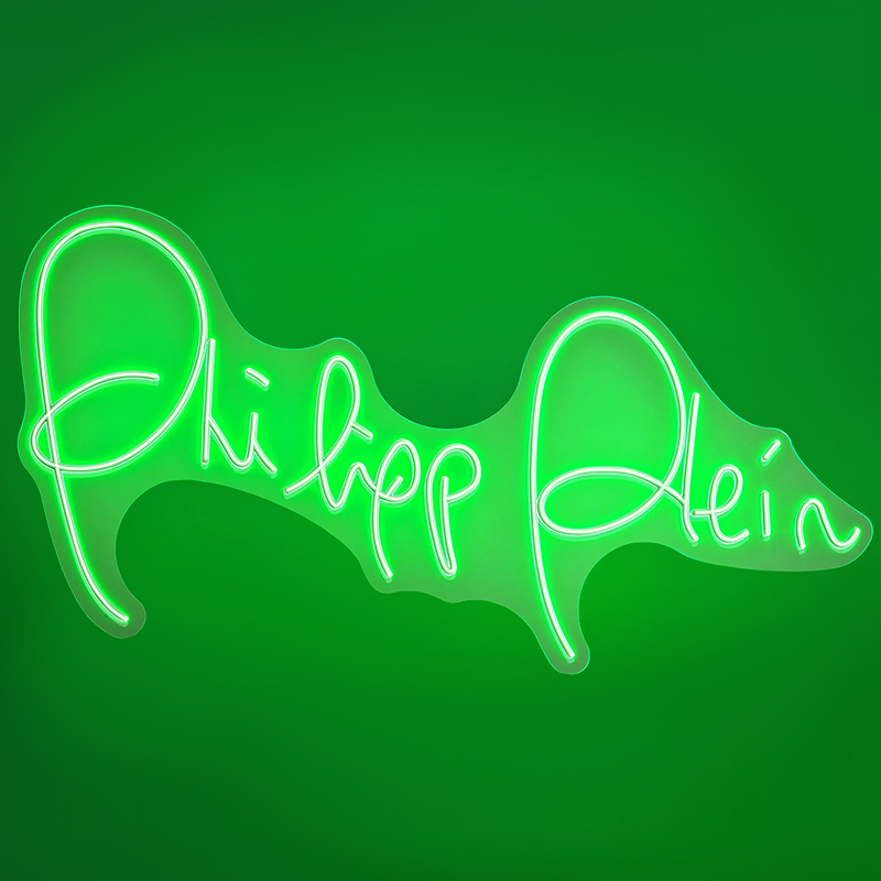 Неоновая настенная лампа Neon Philipp Plein Белый Зеленый Неоновая настенная лампа Neon Philipp Plein Белый Зеленый в Рязани | Loft Concept