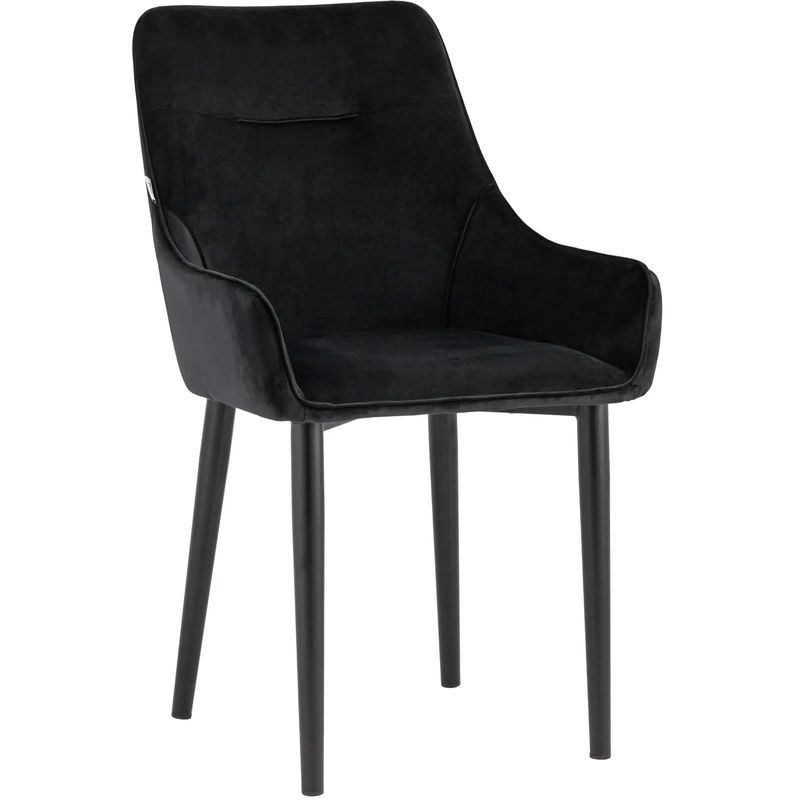 Стул Joan Chair Черный Велюр Черный в Рязани | Loft Concept 