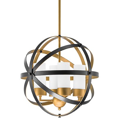 Люстра Olivier Frosted Gold Ball Черный Золотой Белый в Рязани | Loft Concept 