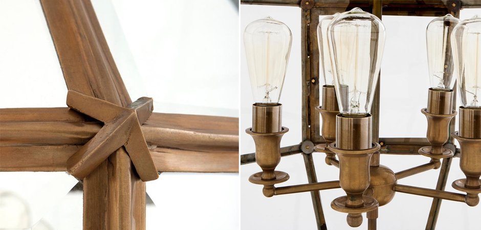 Люстра Lantern Owen Brass L - Loft-Concept в Рязани