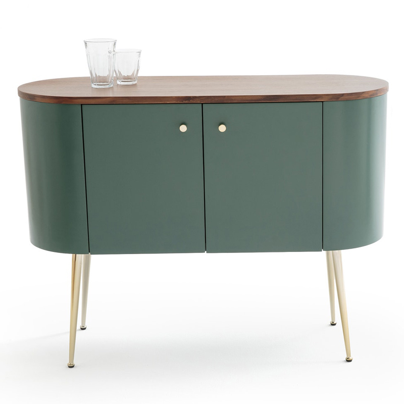 Комод округлой формы Torborg Chest of drawers Орех Изумрудный Золотой Комод округлой формы Torborg Chest of drawers Орех Изумрудный Золотой в Рязани | Loft Concept