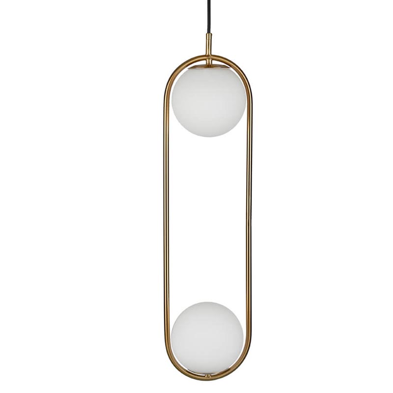 Подвесной светильник B.LUX C Ball double ball copper Белый Медь Подвесной светильник B.LUX C Ball double ball copper Белый Медь в Рязани | Loft Concept