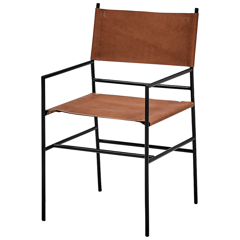 Стул Ultan Loft Stool Черный Коричневый Стул Ultan Loft Stool Черный Коричневый в Рязани | Loft Concept
