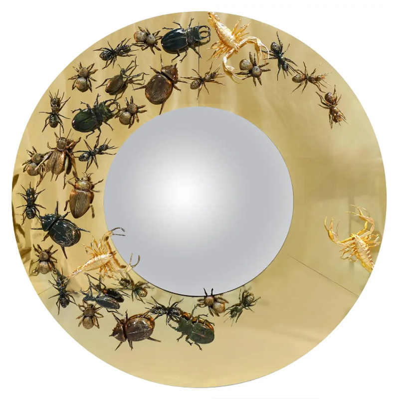 Зеркало Metamorphosis Convex Mirror in Polished Brass Золотой Зеркало Metamorphosis Convex Mirror in Polished Brass Золотой в Рязани | Loft Concept